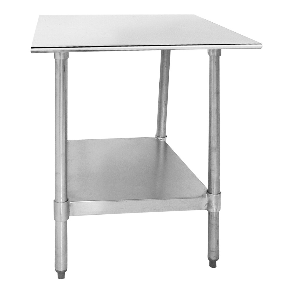 Advance Tabco TTS-180 18" x 30" 18 Gauge Stainless Steel Work Table with Undershelf