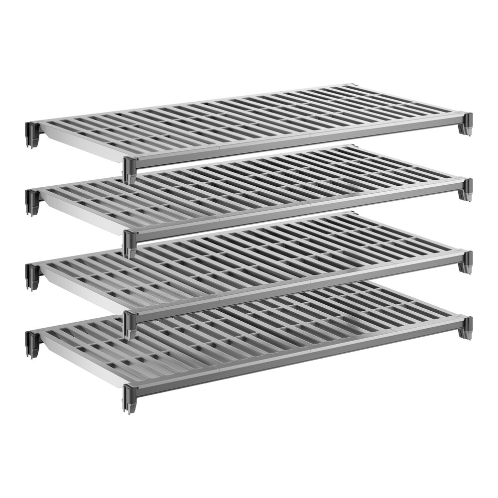 Cambro CBSK2448V4580 Camshelving® Basics Plus 24" x 48" Shelf Kit with 4 Vented Shelves