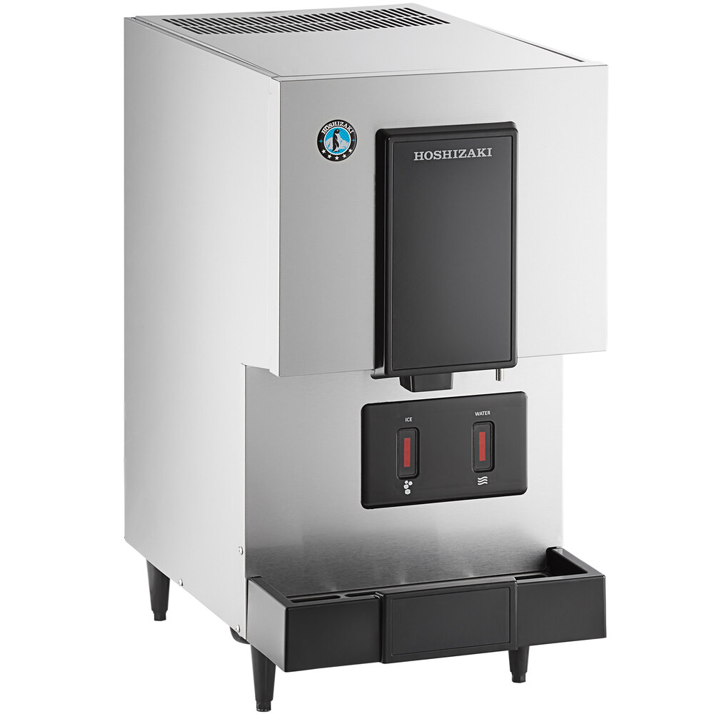 Hoshizaki DCM-271BAK-OS Opti-Serve 16 5/8" ADA Compliant Air Cooled Hands-Free Countertop Ice Maker and Water Dispenser - 10 lb.
