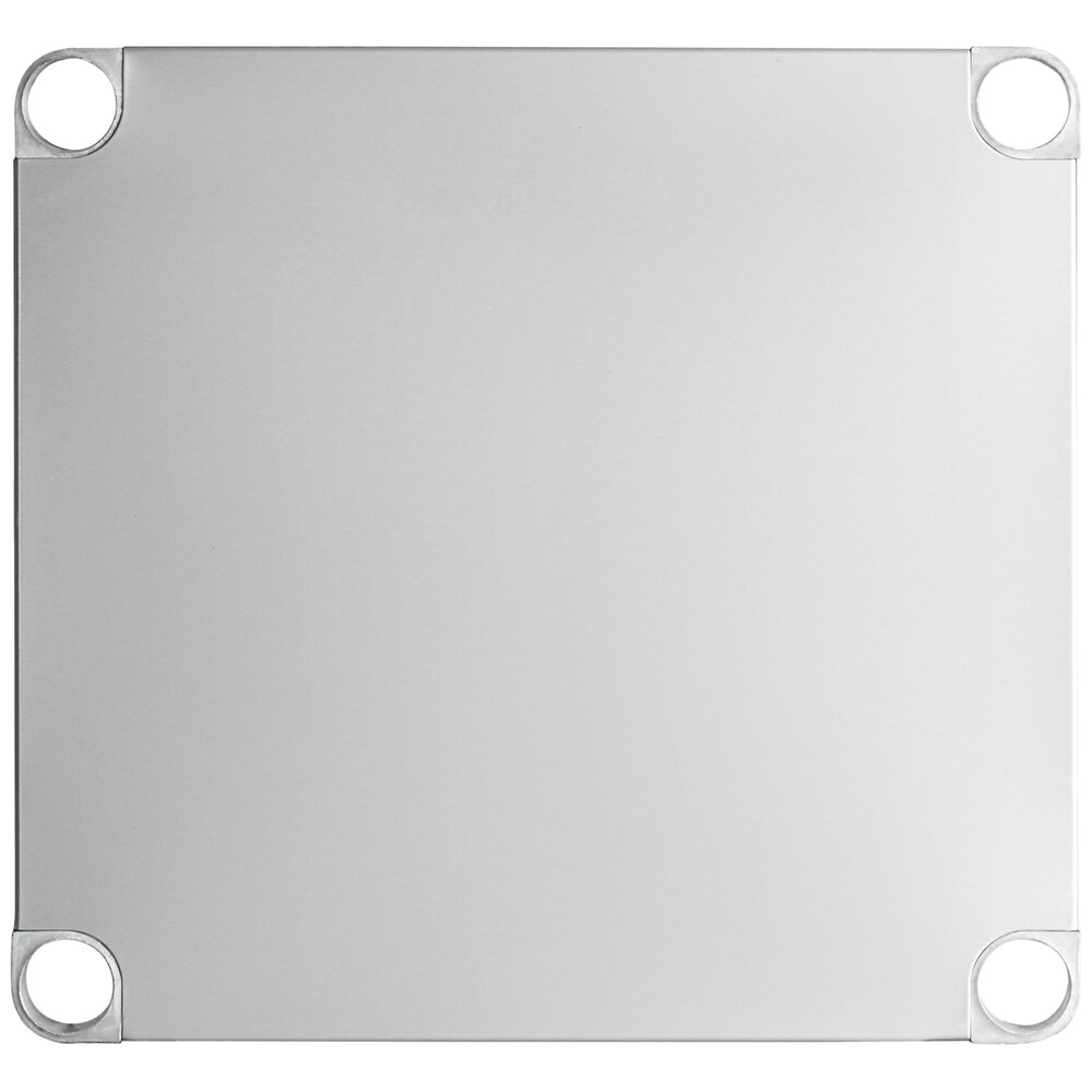 Regency 18-Gauge Stainless Steel Adjustable Undershelf for 24" x 24" Work Tables