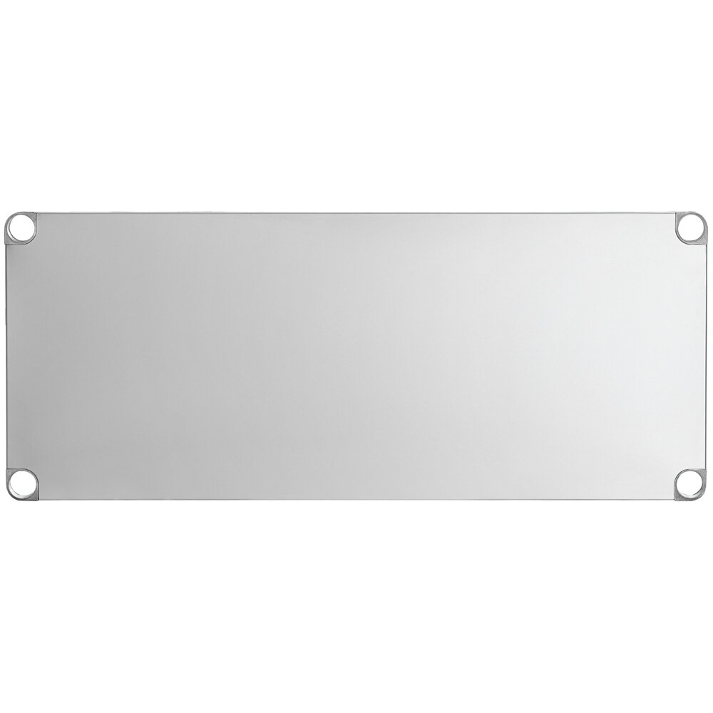 Regency 18-Gauge Stainless Steel Adjustable Undershelf for 24" x 48" Work Tables