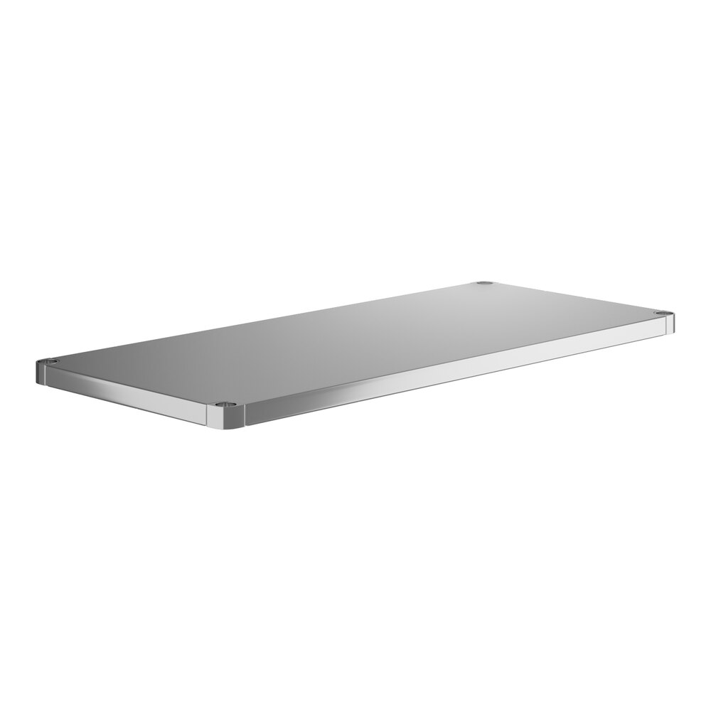 Regency 18-Gauge Stainless Steel Adjustable Undershelf for 30" x 60" Work Tables