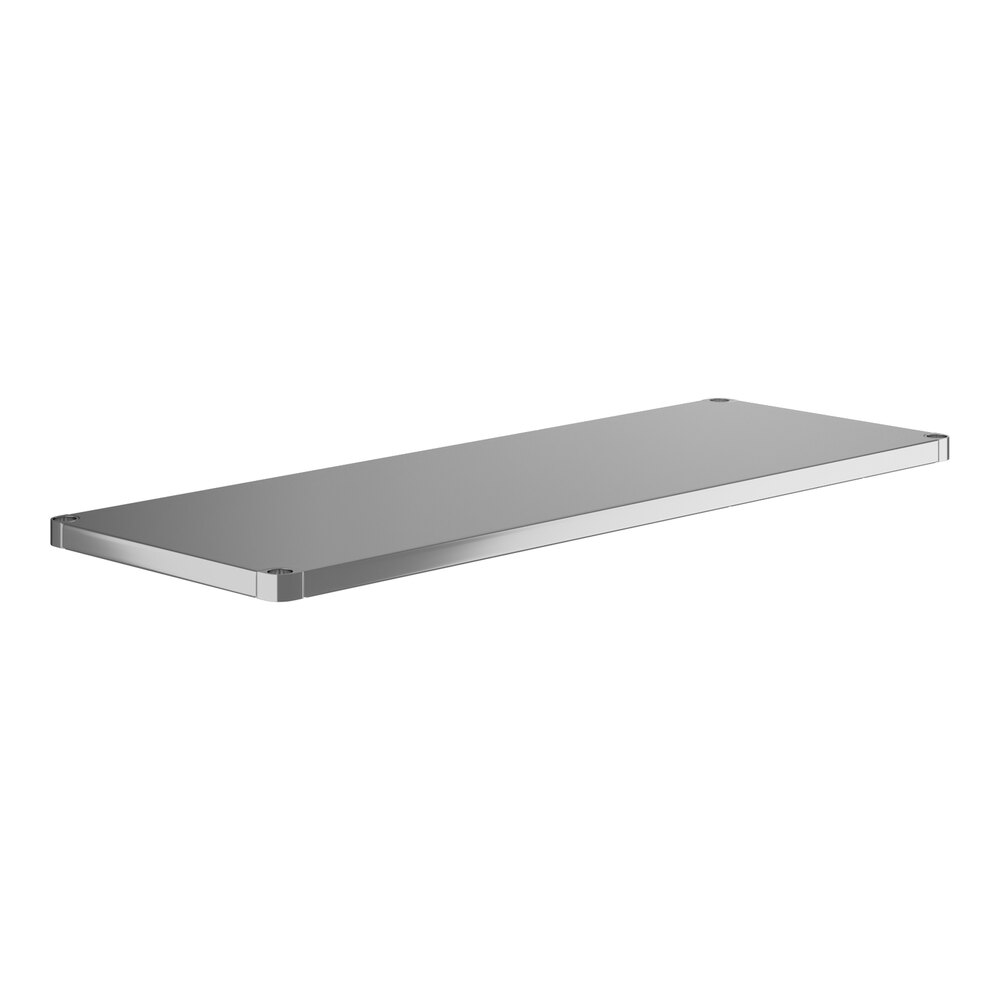Regency 18-Gauge Stainless Steel Adjustable Undershelf for 30" x 72" Work Tables