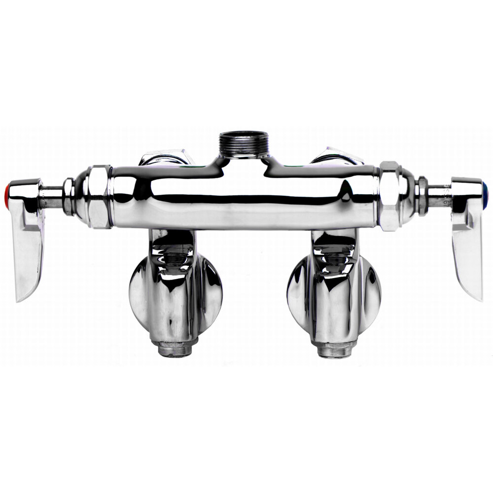 T&S B-0240-LN Combination Sink Faucet Base with 4" Adjustable Arm Centers
