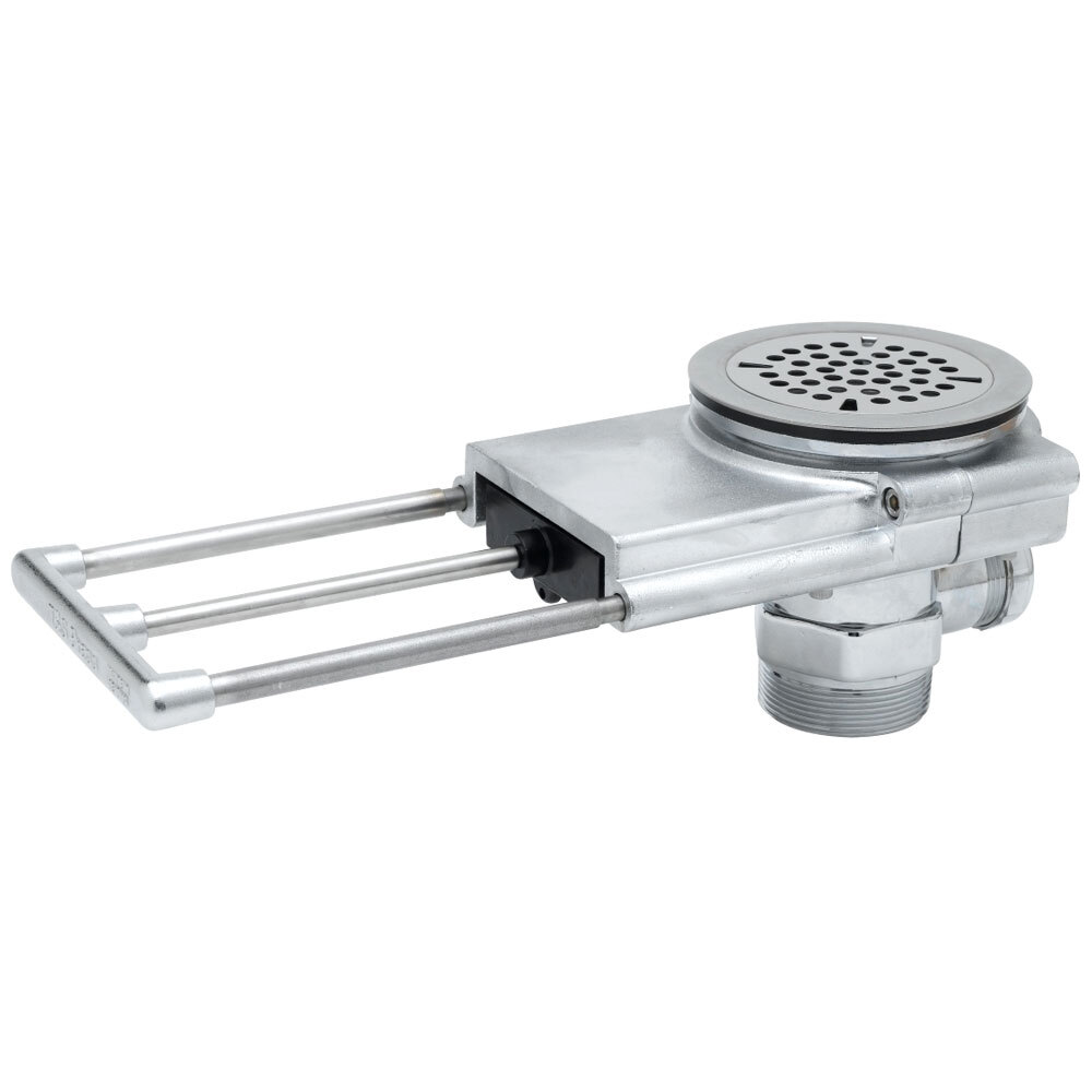T&S B-3992-3X Modular Waste Drain Valve with Pull Handle, 3" Handle Extension, and 3 1/2" Sink Opening