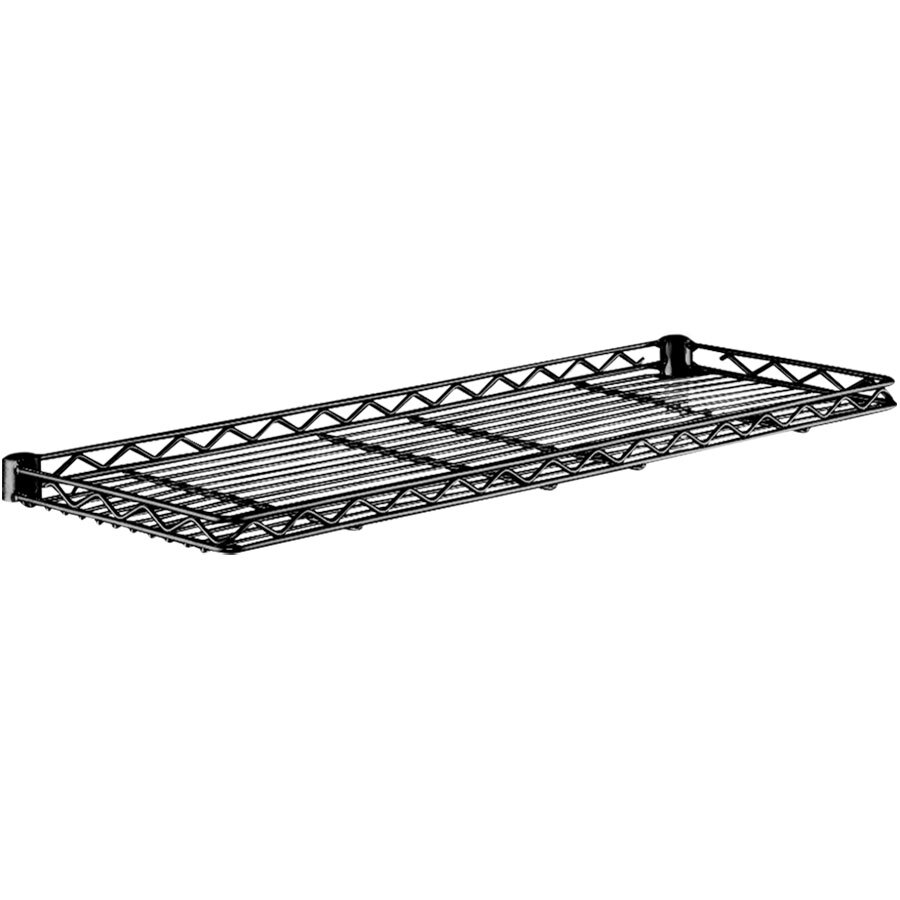 Metro 1260CSNBL Black Cantilever Shelf - 12" x 60"
