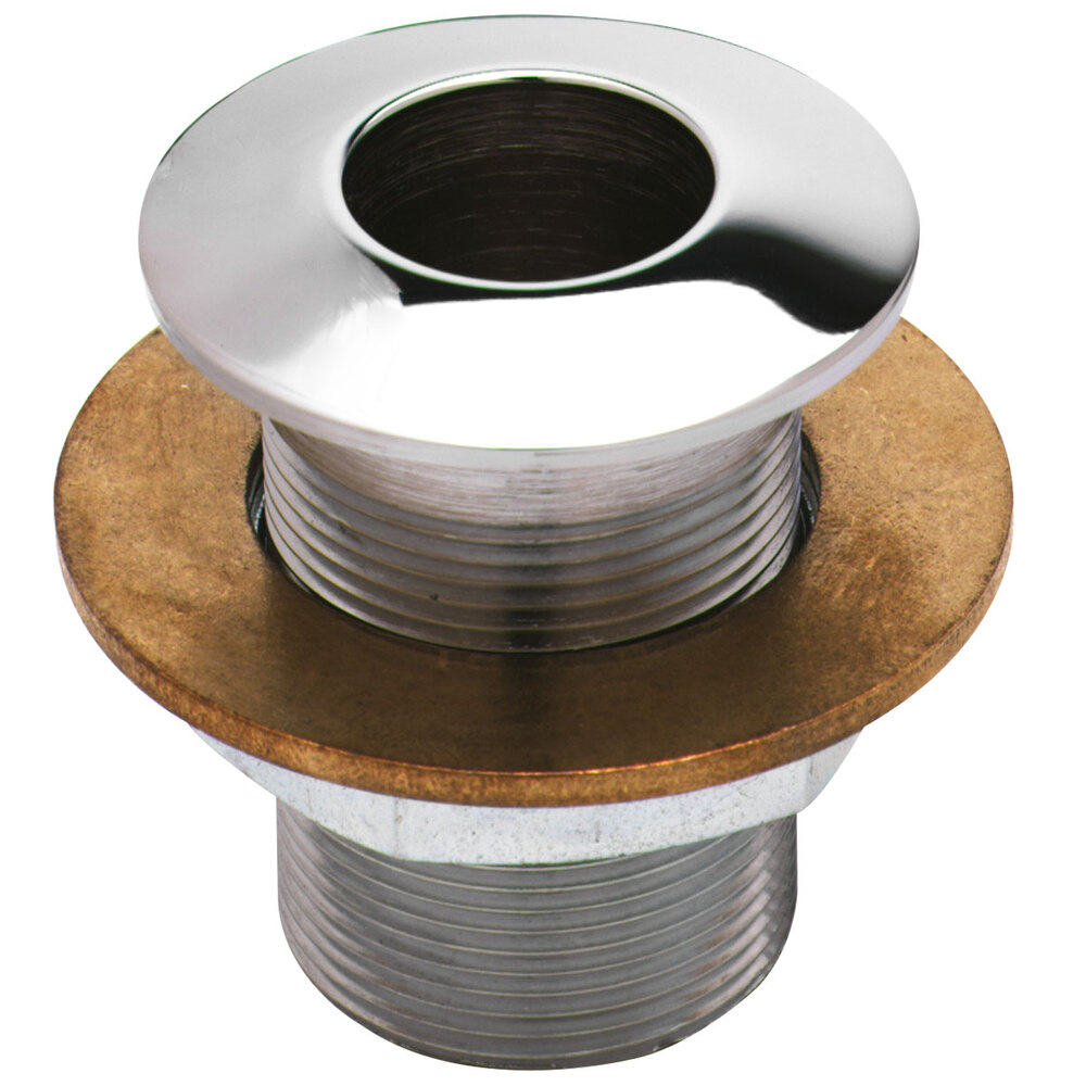 T&S BL-9005-01 Flush Plate Assembly with Lock Nut and Washer - Crowned Top