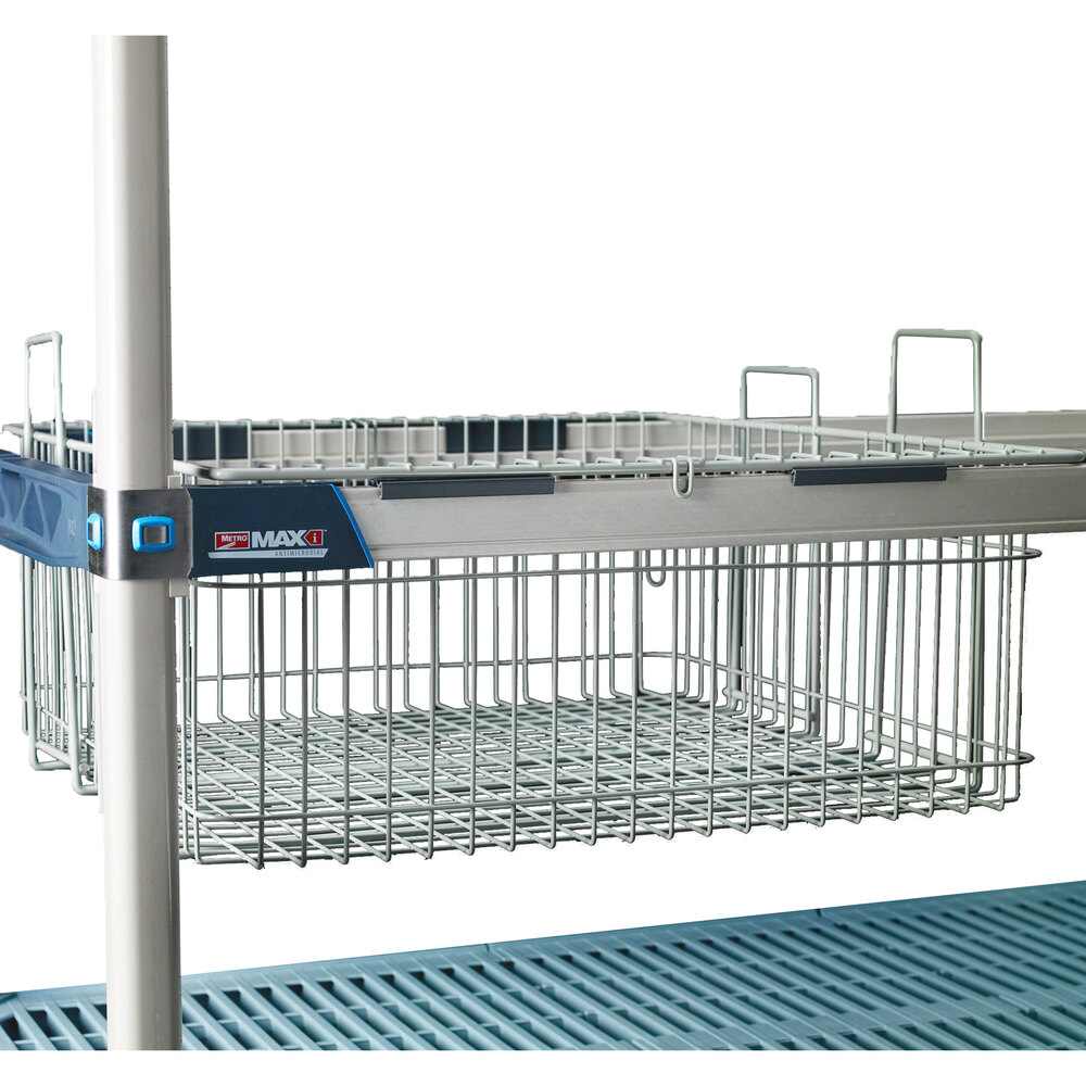 Metro MB2416XE 24" X 16" Wire Basket with Epoxy Coating for MetroMax iQ Shelving