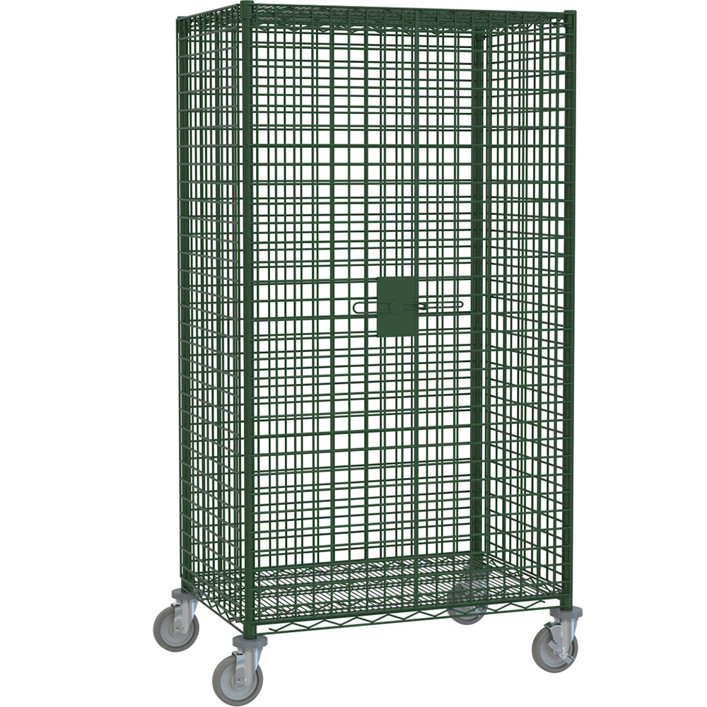 Metro SEC56EK3 Metroseal 3 Mobile Standard Duty Wire Security Cabinet with Casters (Two Locking) 65" x 27 1/4" x 68 1/2"