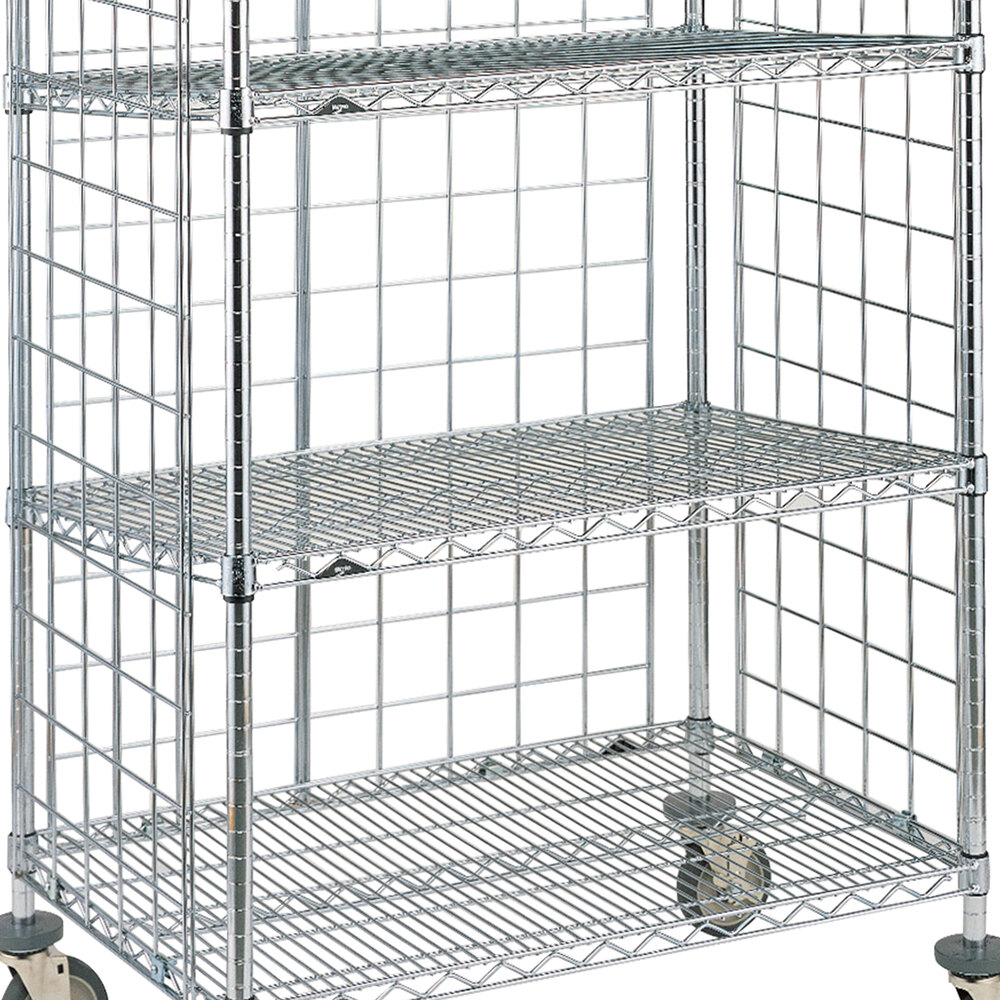 Metro SLT2460NC Super Erecta Chrome Slanted Shelf for AST65MC and AST65DC Shelf Trucks - 24" x 60"