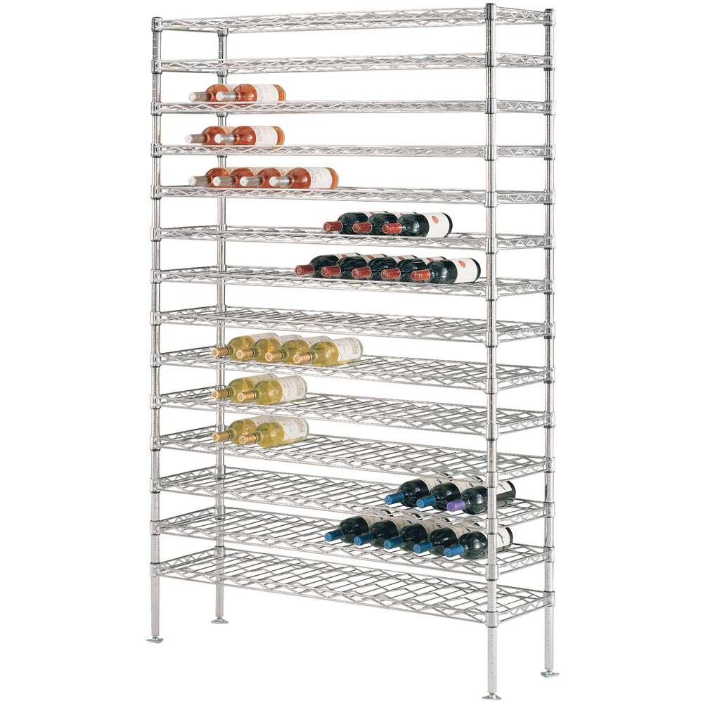 153 Bottle Metro WC238C Super Erecta Cradle Wine Rack 36" x 14" x 86 3/4"