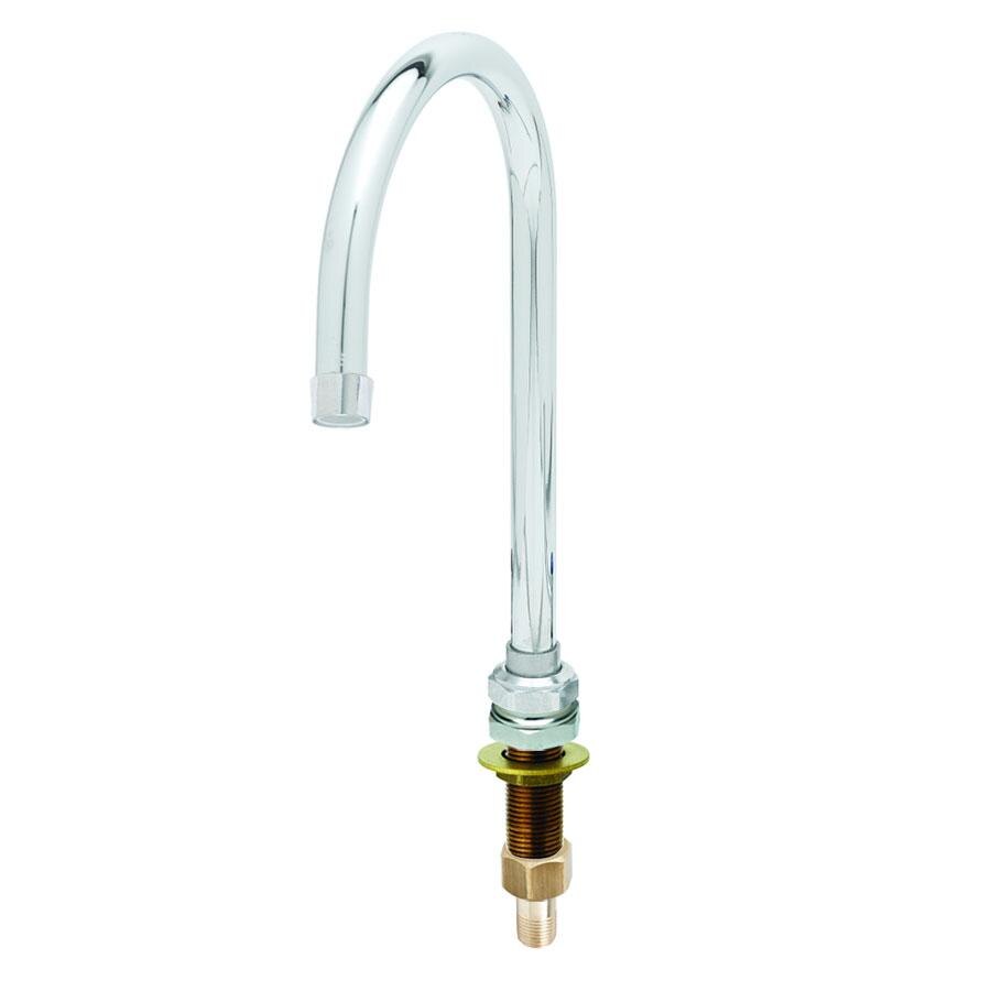 T&S B-2140 Deck Mounted Faucet with 2 5/8" Gooseneck Spout and Finger Hook