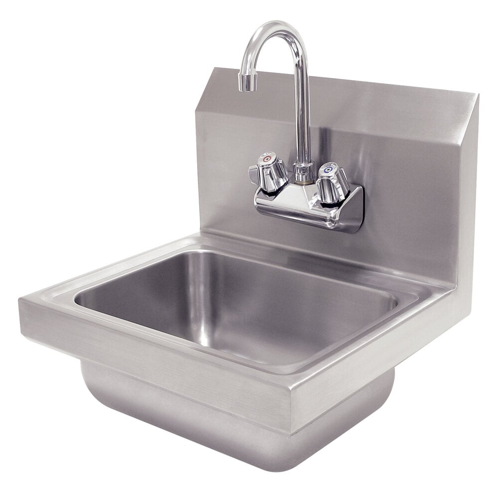 Advance Tabco 7-PS-EC 17 1/4" x 15 1/4" Economy Hand Sink with Splash Mount Faucet