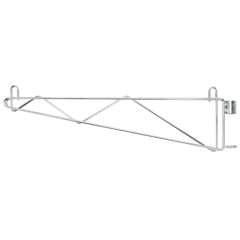 Metro 1WS24C Super Erecta Chrome Post-Type Wall Mount 24" Shelf Support